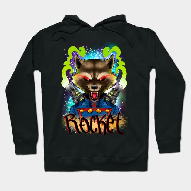 Rocket raccoon Hoodie by Colorz 